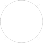 Standard 3.125 inch cut-out